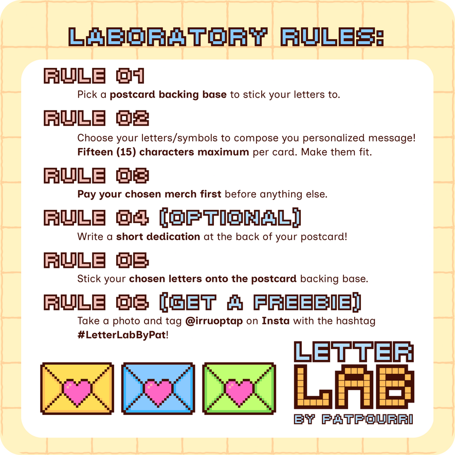 Letter Lab Rules Letter Lab Rules